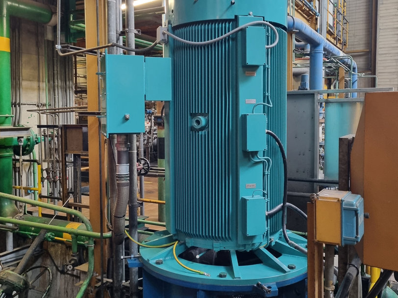 Menzel Elektromotoren has manufactured a motor with a special flange for a condensate extraction pump in a combined heat and power plant